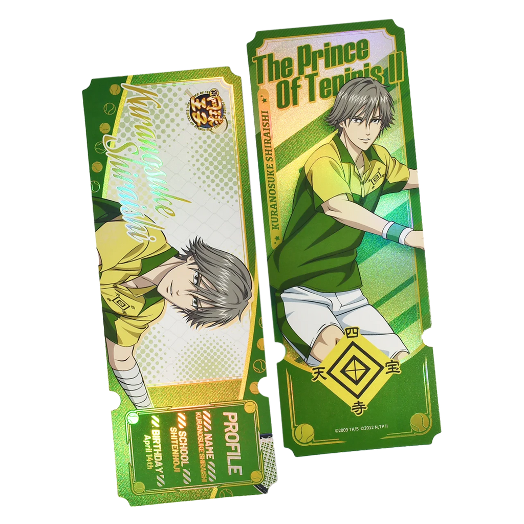 New Prince of Tennis Genuine Laser Ticket/Bookmark Collection Hobby Toys Echizen Ryoma Syusuke Fuji Atobe Keigo Kunimitsu Tezuka