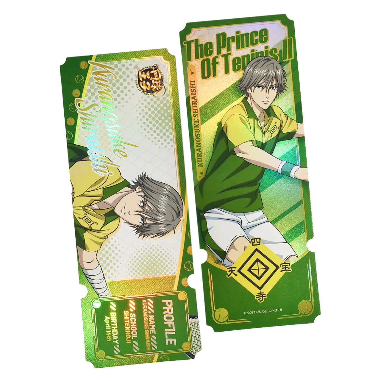 New Prince of Tennis Genuine Laser Ticket/Bookmark Collection Hobby Toys Echizen Ryoma Syusuke Fuji Atobe Keigo Kunimitsu Tezuka