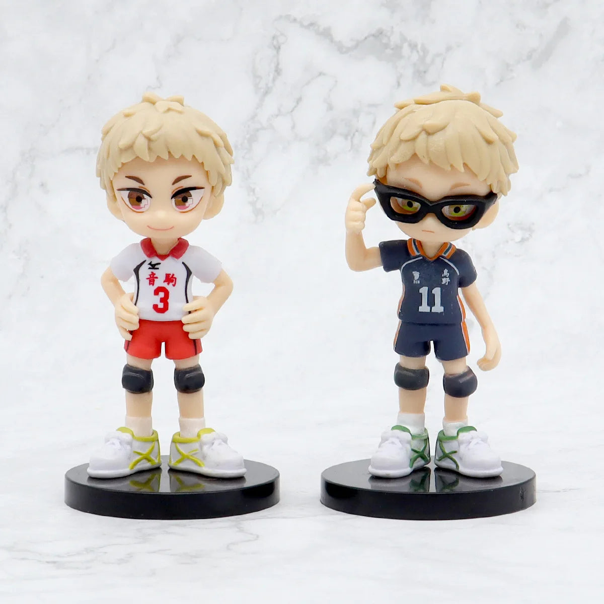 10cm Haikyuu Volleyball Shoyo Hinata Action Figure Q Version Tobio Kageyama koutsrou Figurine PVC Collection Doll Gift Kid Toys