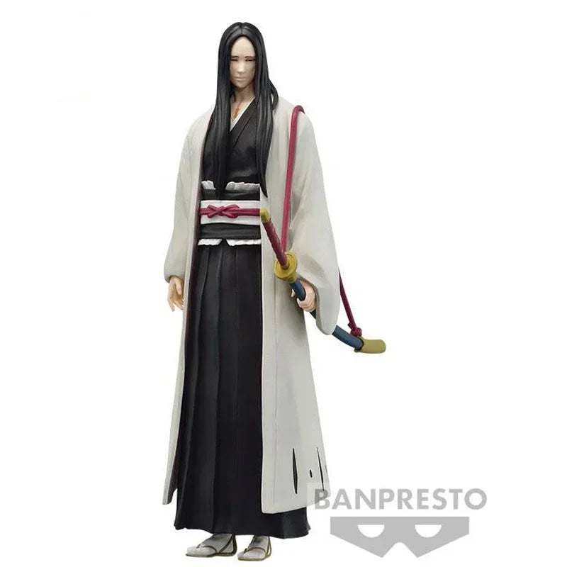 Original Bandai BLEACH Solid and Souls Bleach Unohana Retsu Inoue Orihime Zaraki Kenpachi Abarai Renji Anime Figure Model Toys