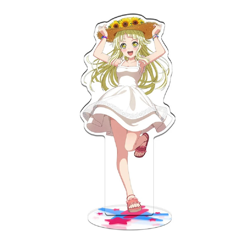 Charm Anime Fan Gift HD Character Acrylic Stand BanG Dream Game Poppin'Party Hanazono Tae Kokoro Tsurumaki Yukina Minato Roselia