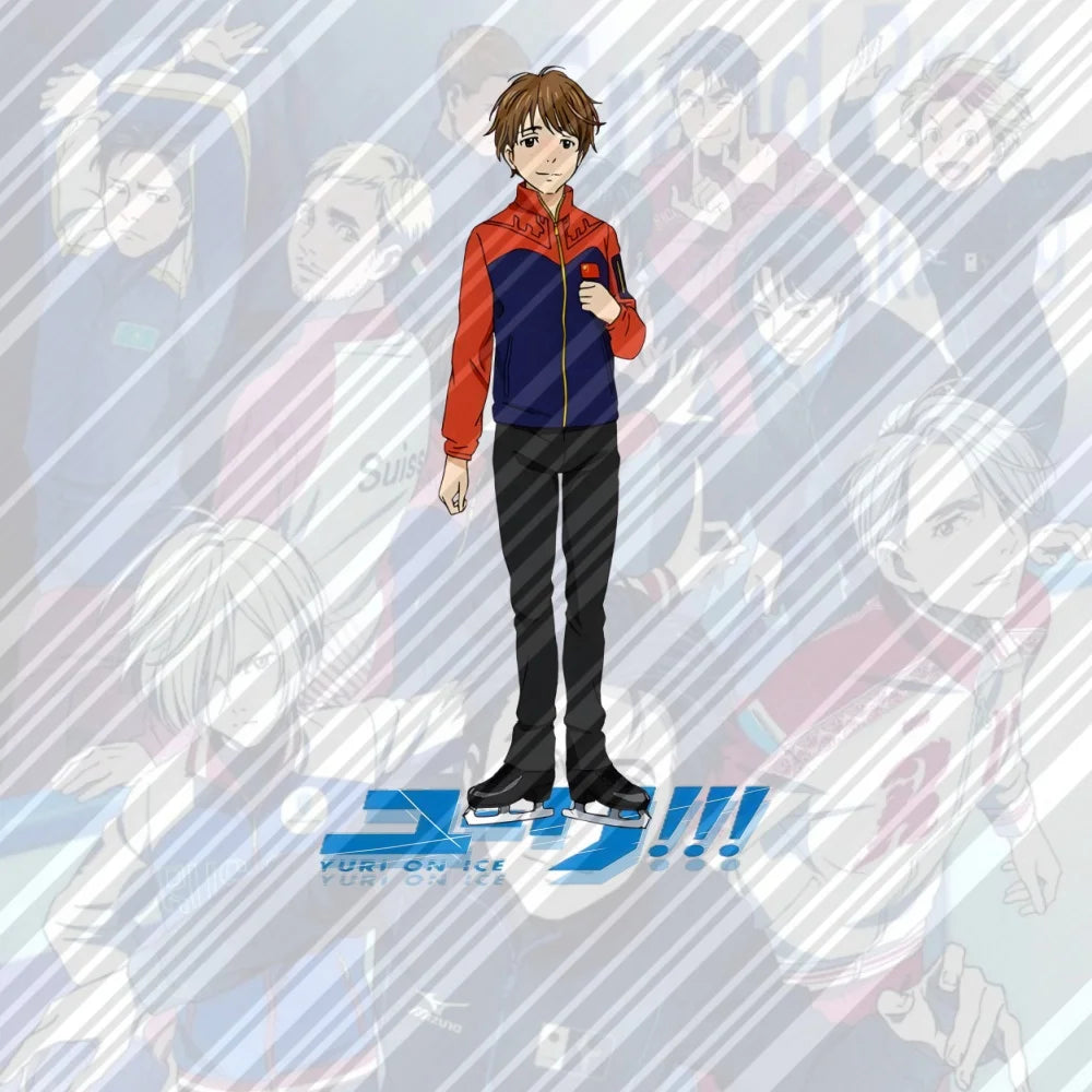 15CM NEW Anime Yuri on Ice Acrylic Stand Model Cosplay Charm Characters Ornament Accessories Goods Collection Christmas Gifts