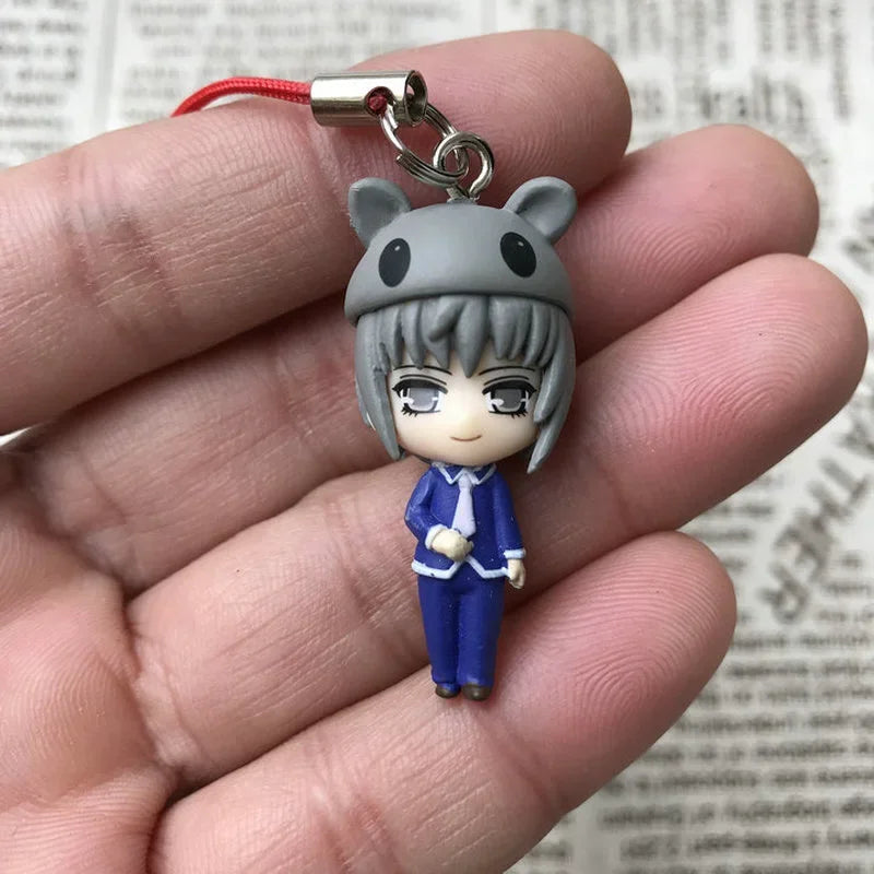 Fruits Baskets Tohru Honda Sohma Kyo Sohma Yuki Gacha Action Figure Model Toy Cartoon Anime Keychain Pendant Children's Gifts