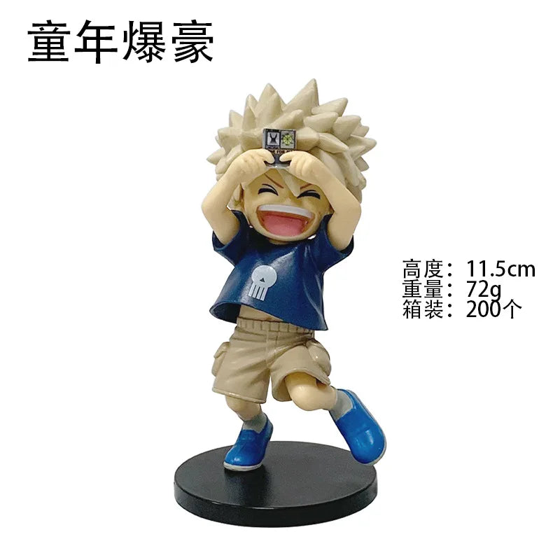New Arrival My Hero Academia Cartoon Childhood Izuku Midoriya Childhood Katsuki Bakugo Figure Model Decoration Doll Toy Gift
