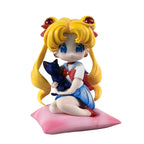 New Q-Style Sitting Sailor Moon & Usagi Tsukino Gk Statue - Anime Collectible Figure, Kawaii Desktop Decor For Fans Gifts