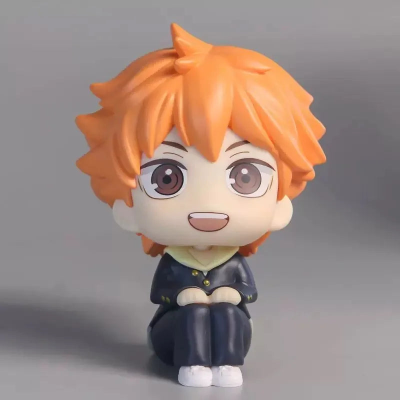 10cm Anime Haikyuu!! Action Figure Kotaro Bokuto Look Up Figure Model Q Version PVC Statue Collection Desk Toy Ornament Gifts