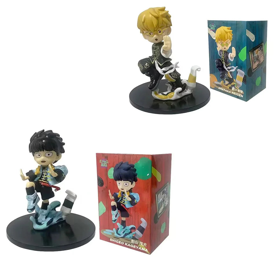 Original Mob Psycho 100 III Shigeo Kageyama Arataka Reigen Anime Figure Toys Kwaii Q Ver. PVC Mode