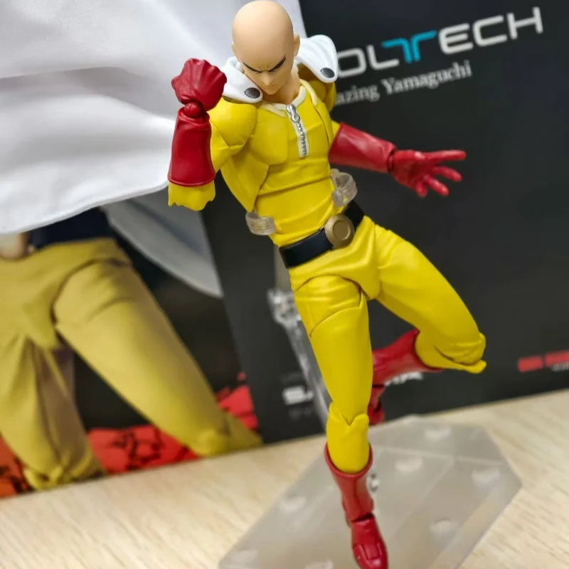 2025 New One Punch Man Saitama Amazing Yamaguchi Revoltech Saitama In Stock Anime Action Collection Figures Model Toys Gifts