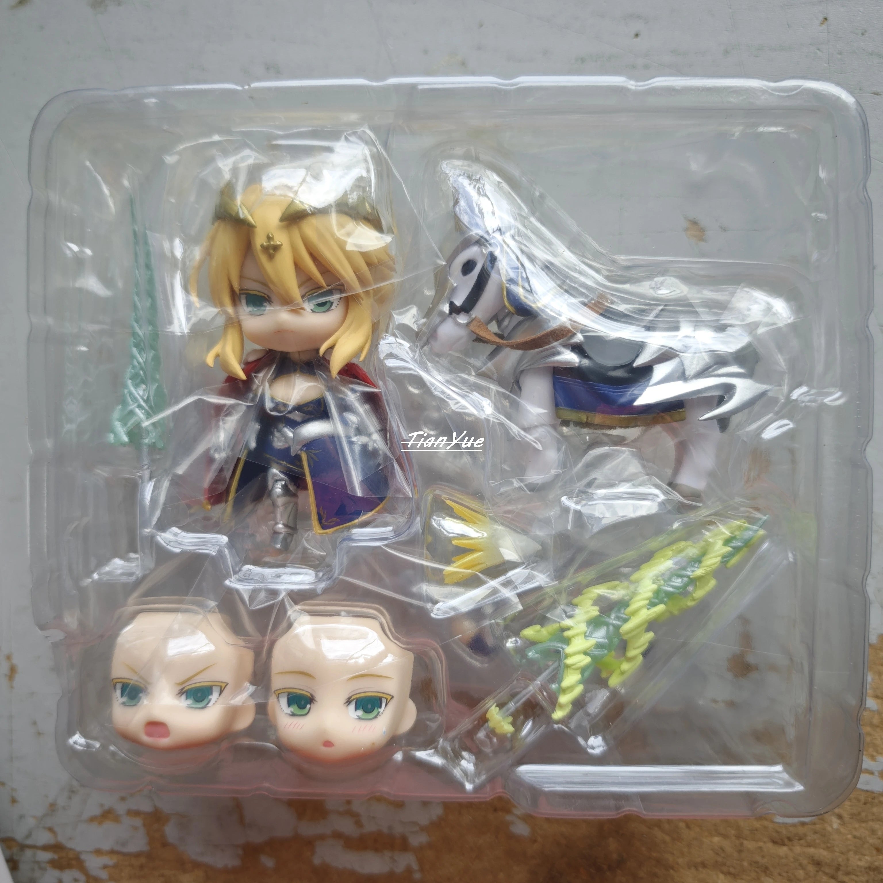 Anime Fate Stay night Ruler Saber Altria Pendragon 1532-DX  Articulated Figure Model Toys Christmas Gift 10cm