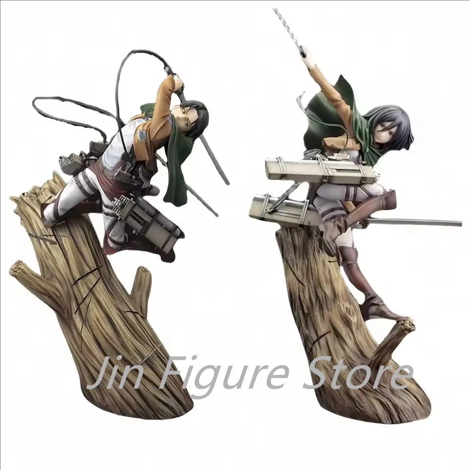 Attack on Titan Mikasa Levi Anime Figure Ngeki No Kyojin Stump Mikasa Levi Ackerman Action Figures Figurine PVC Model Toys Gifts
