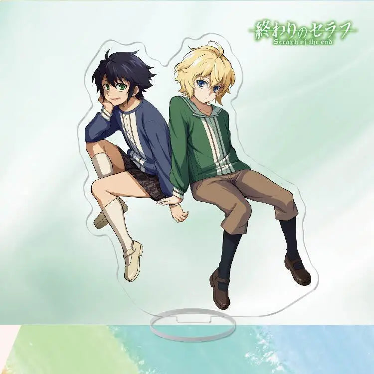 Japan Anime Seraph Of The End Acrylic Stands Model Figure Mikaela Hyakuya Cosplay Plate Holder Topper Birthday Fans Christmas