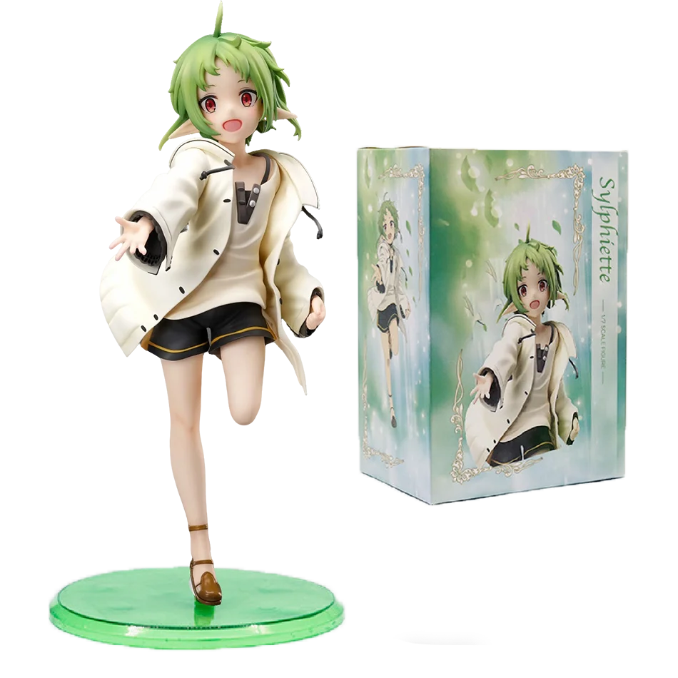 18cm Magician Eris Greyrat/Sylphiette Action Figure Mushoku Tensei：Jobless Reincarnation Anime Figure PVC Adult Model Doll Toys