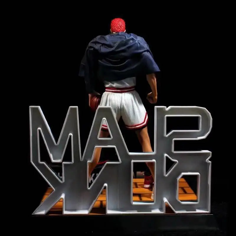 33cm Slam Dunk Sakuragi Hanamichi Standing Posture  Anime Figure Model Statue Boys Collection Desktop Decoration Ornament Toys