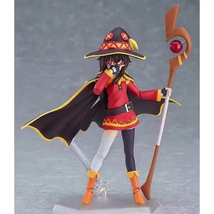 Megumin Figma 407 Collectible Action Figure - Hand-Held Movable Joint Model For Toy Enthusiasts And Givers Of Blessings Pleasant