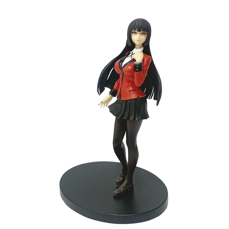 Anime Figurines Jabami Yumeko  Kakegurui - Compulsive Gambler Model PVC Collectible Model Toys For Boy Toys Desk Decor Gifts