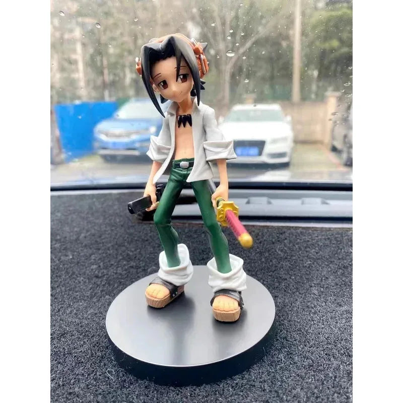NewBandai Anime Shaman King Figure Yoh Asakura With Sword Standing Posture Aciton Figurines Model Brinquedos Statue Toys2025