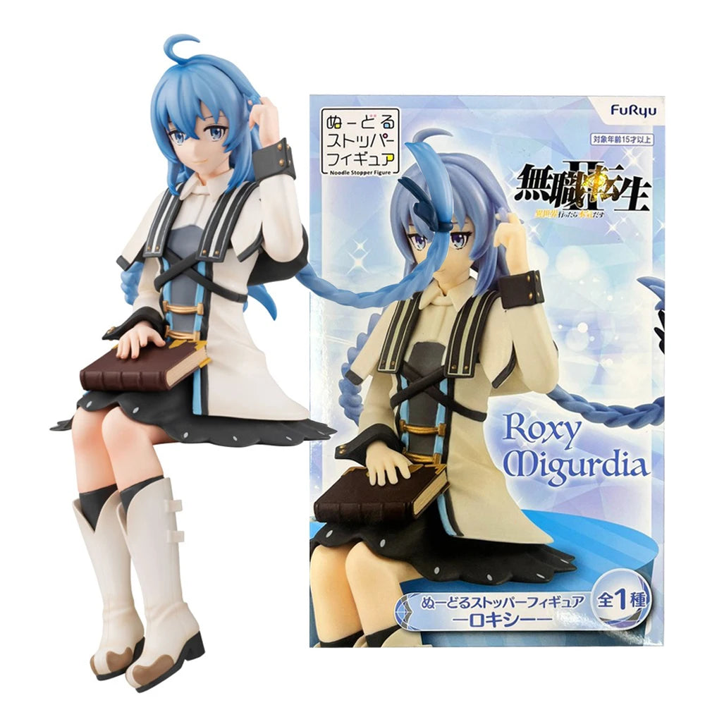 14CM Anime Mushoku Tensei Isekai Ittara Honki Dasu Roxy Migurdia Figure Noodle Stopper Model Toy Aciton Figure