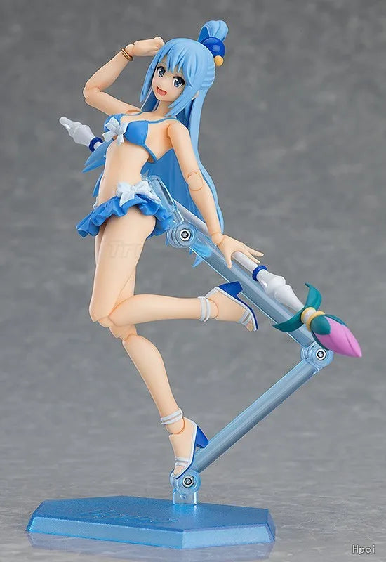 【In Stock】Original Max Factory Figma EX-063 Eiga Kono Subarashii Sekai Ni Shukufuku Wo! Kurenai Densetsu Aqua Figure Gift