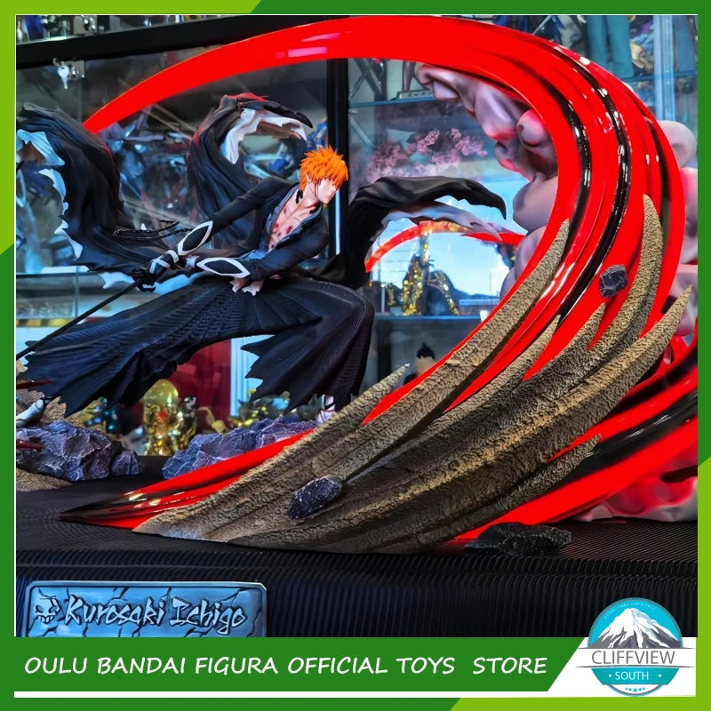 Getsuga Tensho Ichigo Special Effect Luminate Gk Statue Bleach Figure Ichigo Kurosaki Figure Figure Model Collection Toy Gift