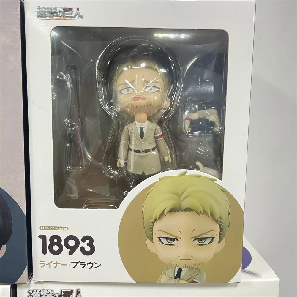 Anime Figures Attack on Titans Mikasa 365 Eren Levi Ackerman Erwin Smith Hange Zoe Reiner Braun Action Figurine PVC Toys Model