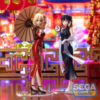 Genuine Sega Lycoris Recoil Luminasta Inoue Takina Nishikigi Chisato Cheongsam Dress Anime Figure Model Collector Figurine Toys
