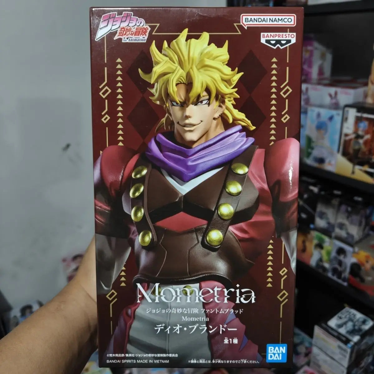 BANDAI Original JoJo's Bizarre Adventure Mometria Jonathan Brando Dio Brando Anime Figures Dolls Model Statue Toy Festival Gifts