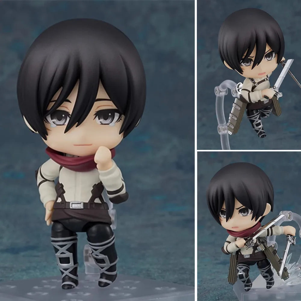 Anime Figures Attack on Titans Mikasa 365 Eren Levi Ackerman Erwin Smith Hange Zoe Reiner Braun Action Figurine PVC Toys Model