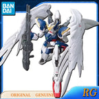 Bandai Original Genuine RG WING GUNDAM ZERO EW Anime Action Figures Toys for Boys Girls Kids Gift Collectible Model Ornaments