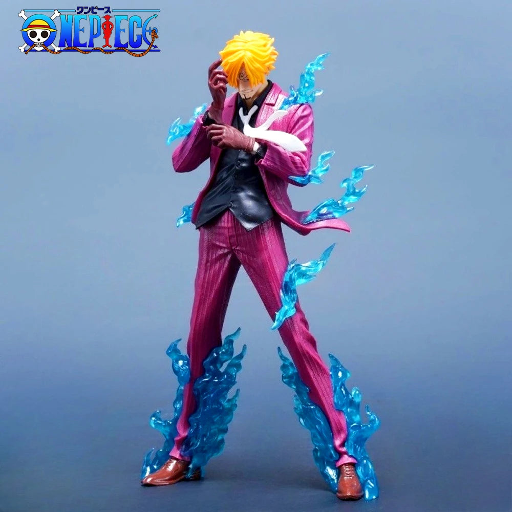 24cm/9.45in Anime ONE PIECE Figure Sanji Action Figures Pvc Statue Desktop Ornamen Collection Model Toys Gifts