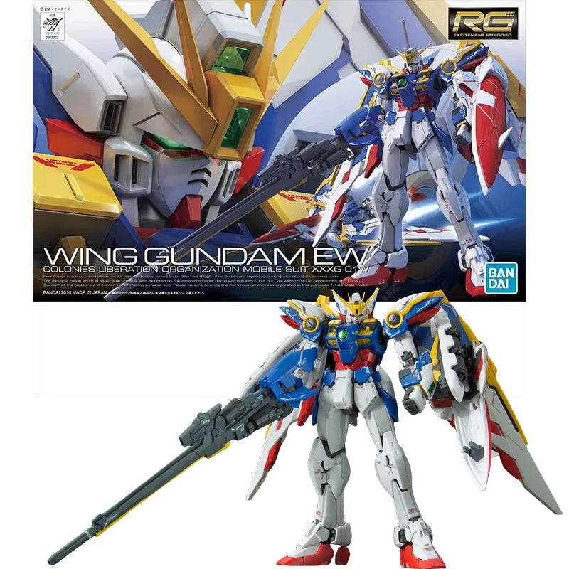 Fast Shipping Bandai RG RX-78-2 WING UNICORN GOD GUNDAM ASTRAY EXIA EPYON SAZABI Anime Original Model Toy Action Figure Children