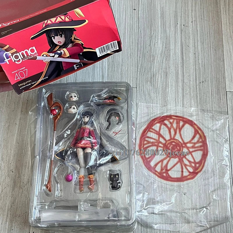 Figma 407 Figure KonoSuba God's Blessing on This Wonderful World Anime Figure Megumin Figures Cute Statue Collectible Model Toys
