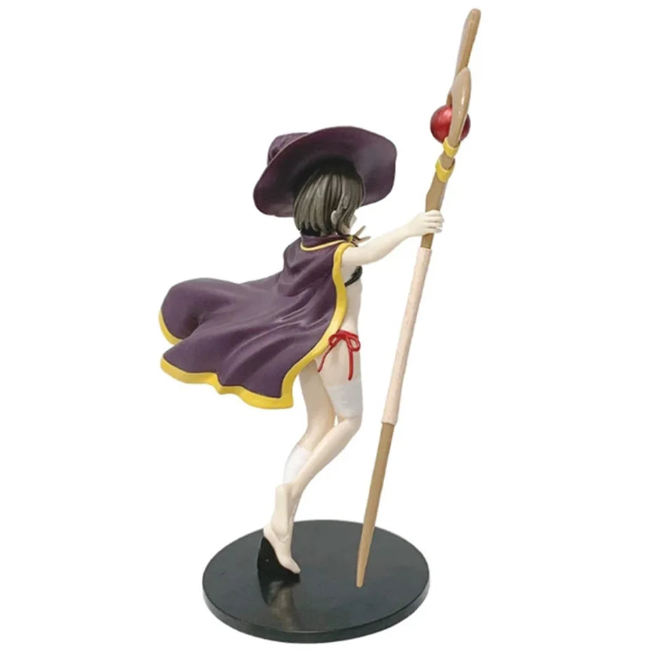 Megumin Great Mage Swimsuit Figure Model Ornament - Beautiful Girl Prize Collectible from 'God's Blessing on This Wonderfu