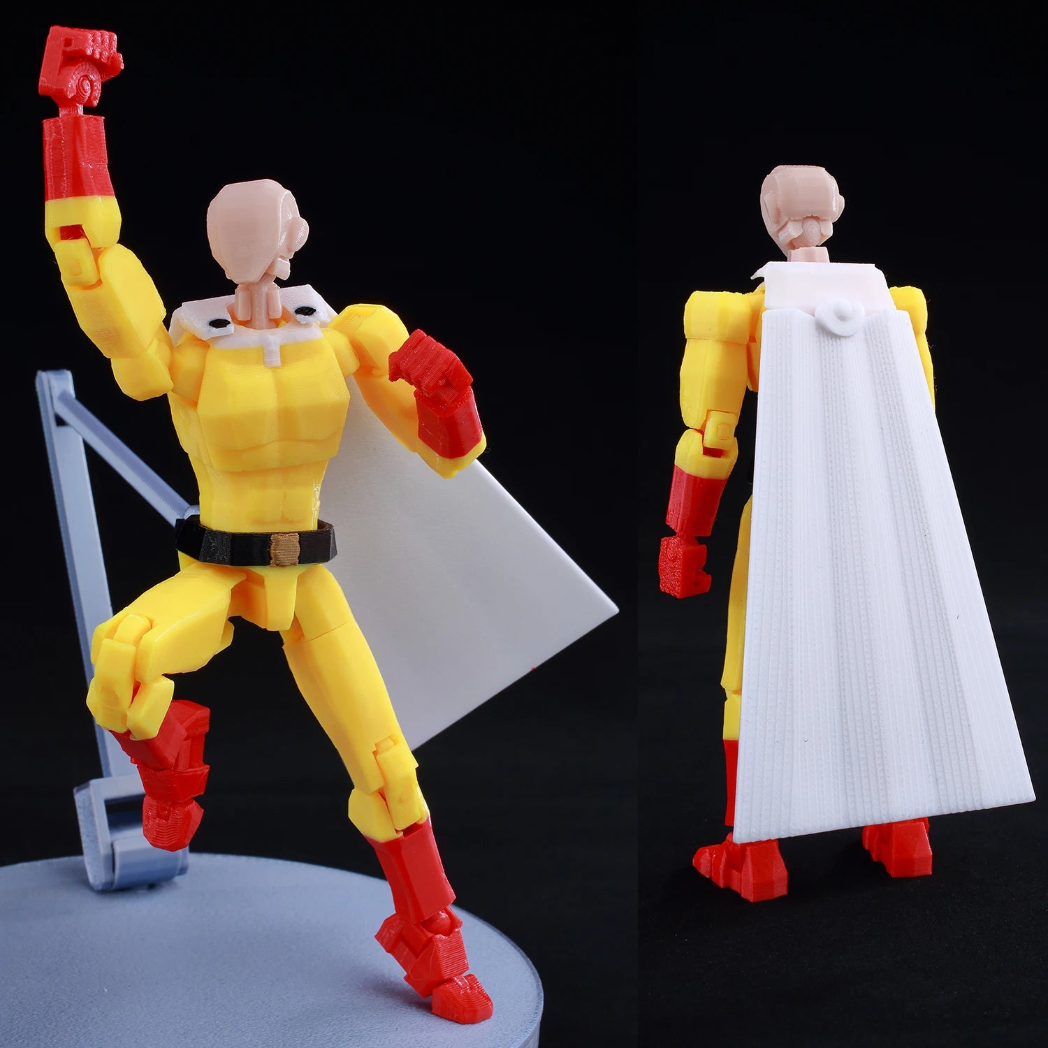 9L3D Printed Lucky Dummy 13 One-Punch Man 3D Action Figure, Multi-Jointed Poseable Anime Model, Collectible Gift for Fans