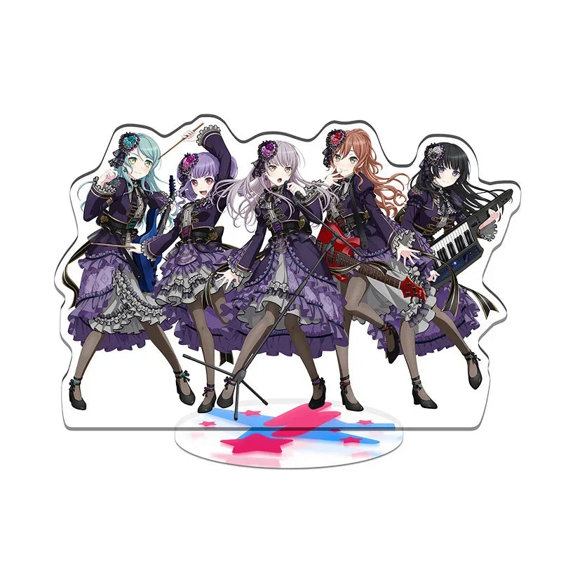 BanG Dream! Acrylic Standing  Anime Fans Game Stand Poppin'Party Hanazono Tae Kokoro Tsurumaki Yukina Minato Roselia Hazawa Gitf