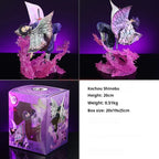 20cm Demon Slayer Kochou Shinobu Butterfly Dance Anime Figure Model Statue Boys Collection Desktop Decoration Ornament Toys Gift