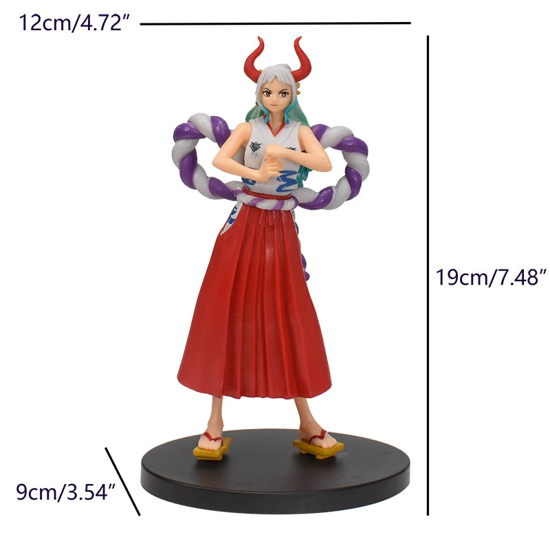 One Piece 17cm Anime Figure Luffy Zoro Chopper Yamato Nami Robin Anime Statue Action Figure Collection Model Kid Toy