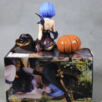 Re:Zero Rem Halloween Magic Night Enchantress 18cm Anime Action Figure Collectible Toy Statue for Desktop Decoration