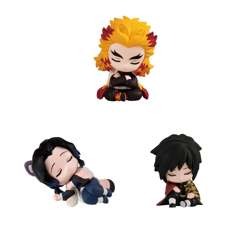 Demon Slayer Tokitou Muichirou Kochou Shinobu NO.2 Sleep Modeling Gashapon Ornament Action Figure Model Toys