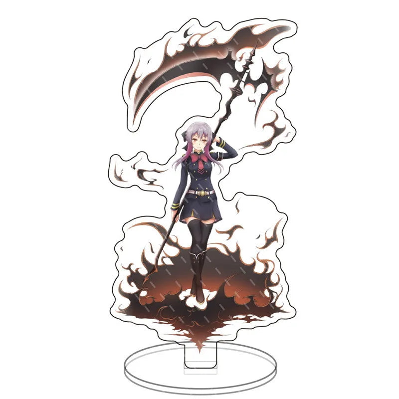 Japan Anime Seraph Of The End Acrylic Stands Model Figure Mikaela Hyakuya Cosplay Plate Holder Topper Birthday Fans Christmas