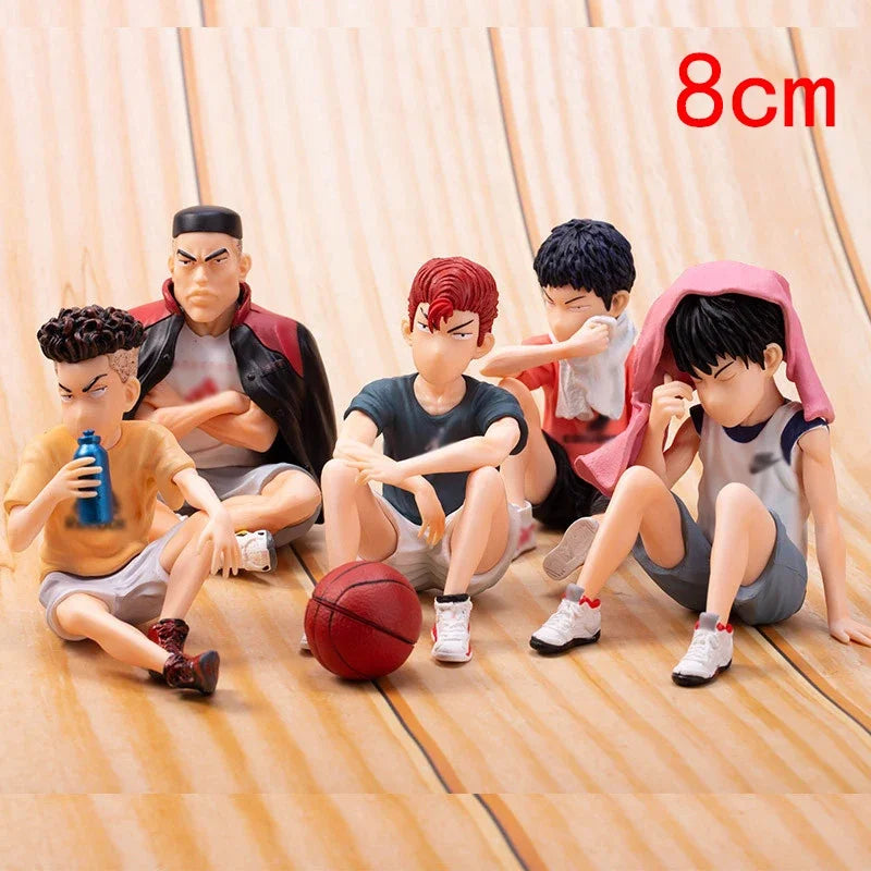 25 CM Anime SLAM DUNK Sakuragi Hanamichi PVC Action Figures Rukawa Kaede Akagi Takenori Mitsui Hisashi Collection Model Toys