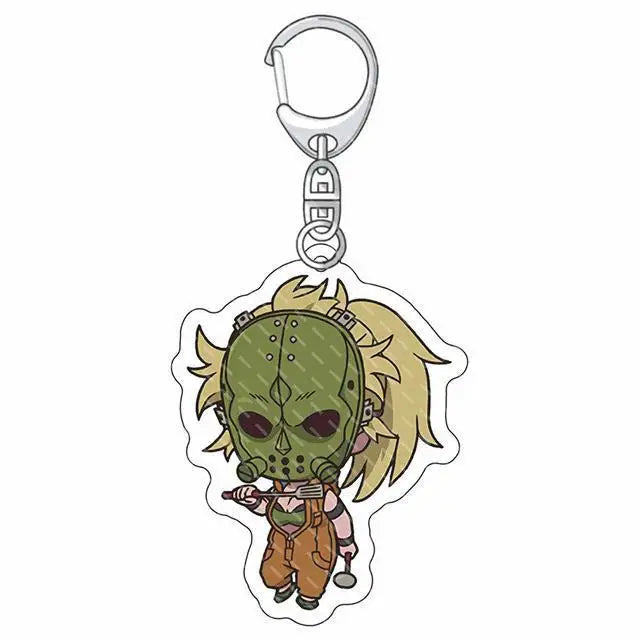 6cm Anime Dorohedoro Keychain Cosplay Charm Keyring Acrylic Figure Key Chain Phone Pendant Halloween Decor Boy Girl's Party