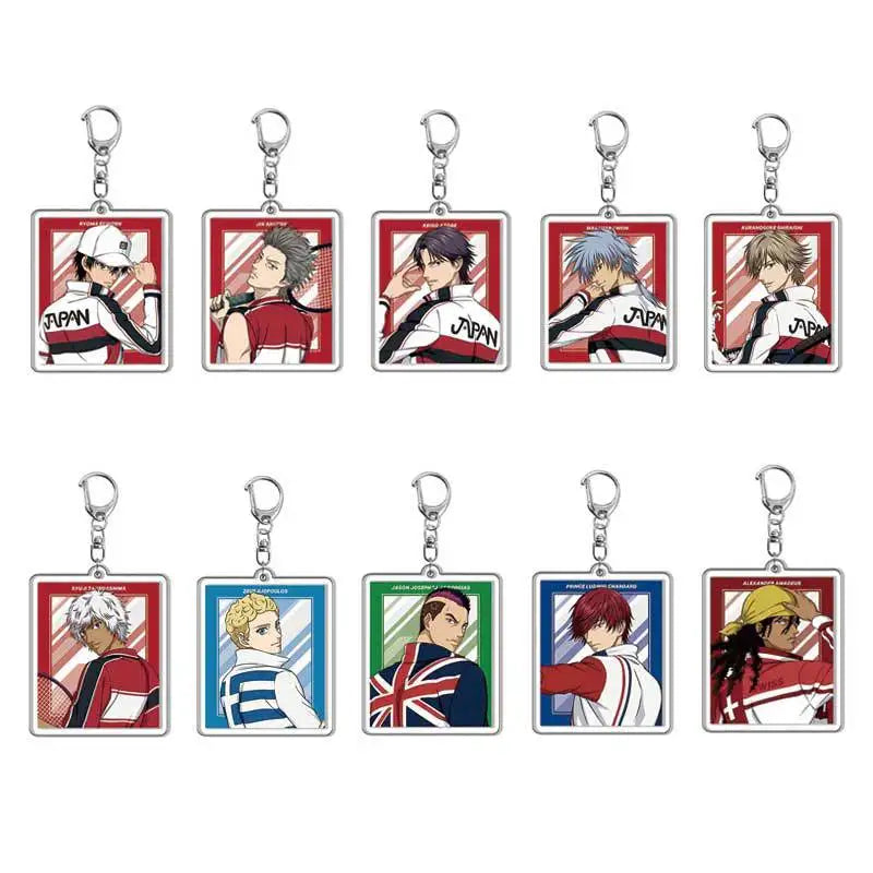 NEW THE PRINCE OF TENNIS Acrylic Keychain Lovely Baby Bag Charms Pendant Friends Gift Fans Fun Key Chain Cute Souvenir Creative