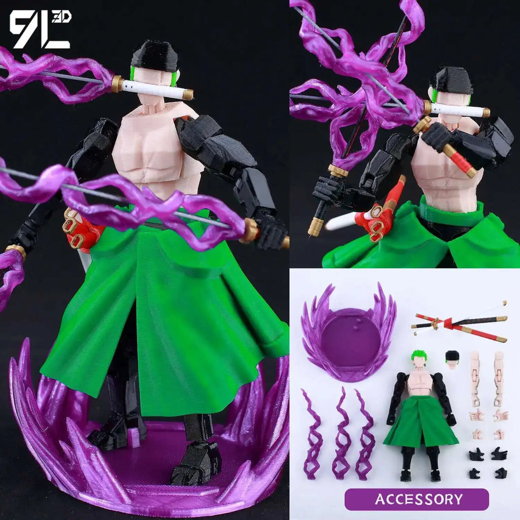 9L 3D Articulated Action Figure - Kaneki Ken From Tokyo Ghoul Lucky Dummy 13 Collectible One-Eyed Ghoul Ver Desktop Display Toys