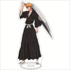 Anime BLEACH Acrylic Stand Manga Figures Kurosaki Ichigo Miniatures Figurines Garage Kits Model Toys GK Ornaments Decoration