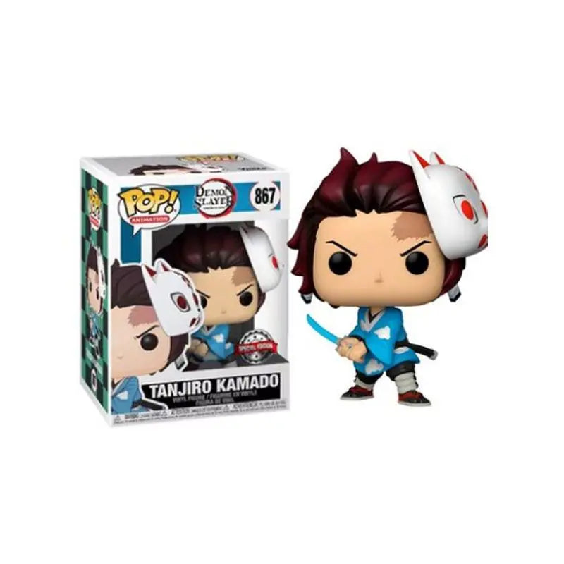 Japanese cartoon demon slayer peripherals Kamado Tanjiro Nezuko Zenitsu Ino's assistant toy doll anime figure birthday gift