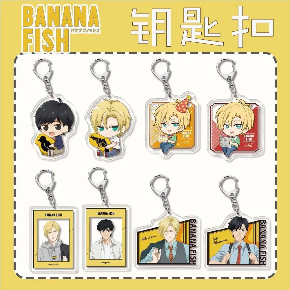 BANANA FISH ANIME ASH 6CM chaveiro cute keychain  portachivi