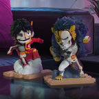 Original One Piece Mighty Jaxx Jason Freeny The Ninth Series Blind Box Luffy Figure Mystery Box Desk Decorate Birthday Gift Toy