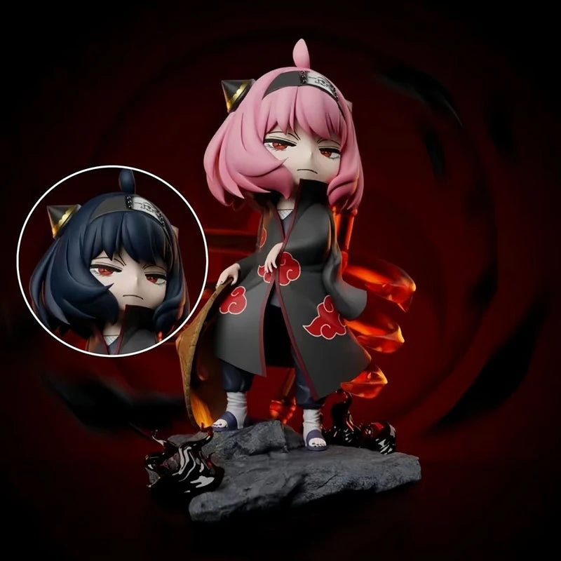 18cm Anya Forger Cosplay Role Action Figures Cool Anime SPY×FAMILY Figurine Double Headed PVC Collection Model Toys Doll Gifts