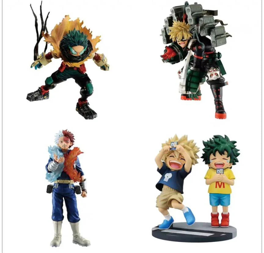2025 In stock Japanese original anime figure Midoriya Izuku/Bakugou Katsuki/Todoroki Shoto action figure collectible model toys