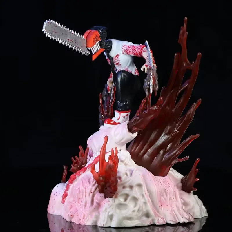 Chainsaw Man Anime Merchandise Devil Hunter Denji Action Figure Statue Model Desktop Ornament Computer Case Decoration Toy Gift